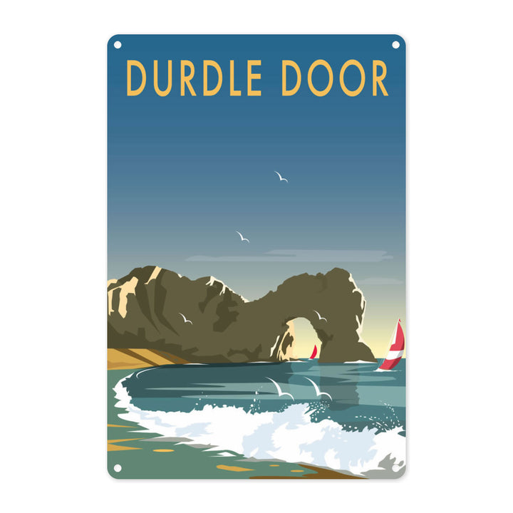 Durdle Door, Dorset Metal Sign