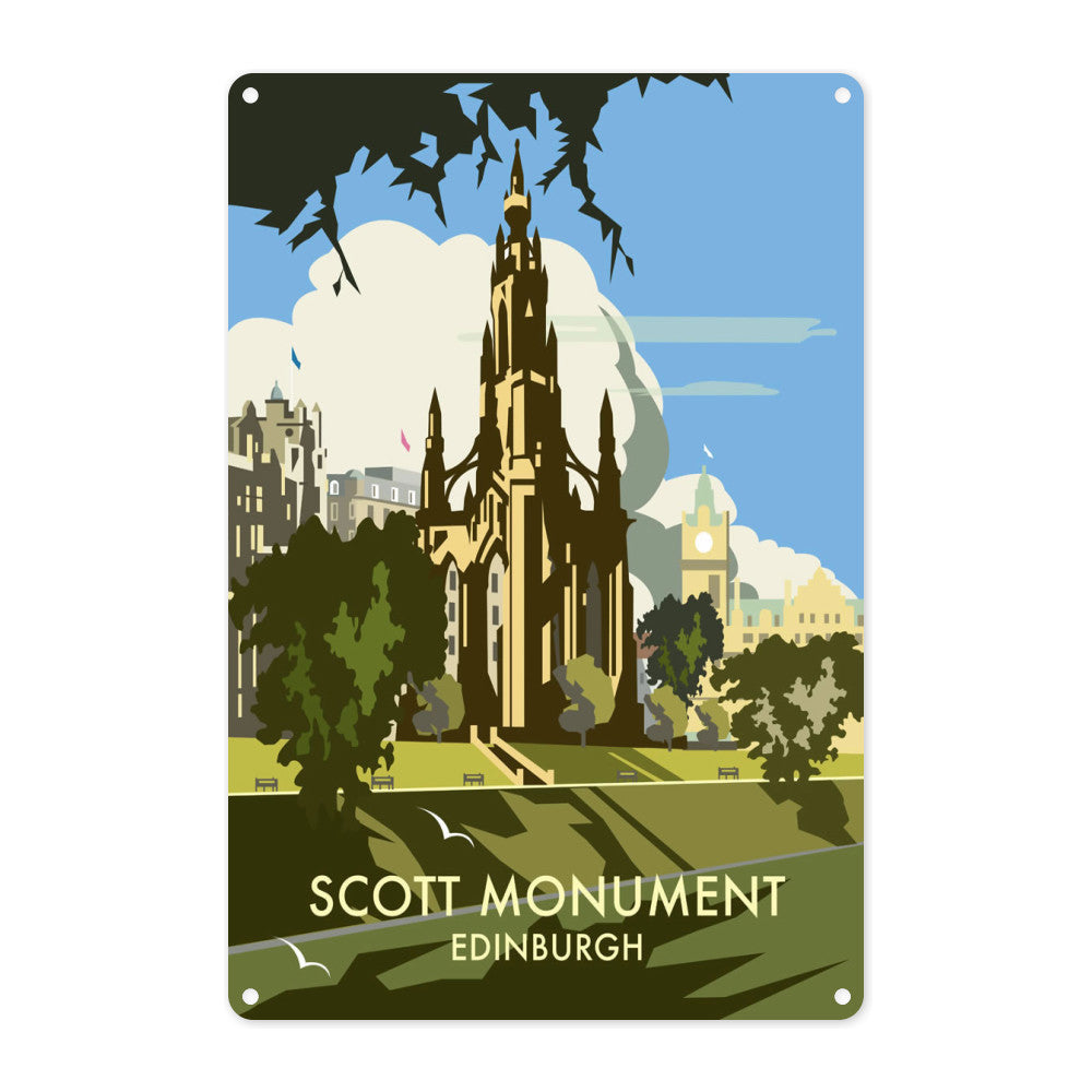 Scott Monument, Edinburgh Metal Sign