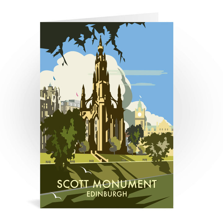 Scott Monument, Edinburgh Greeting Card 7x5