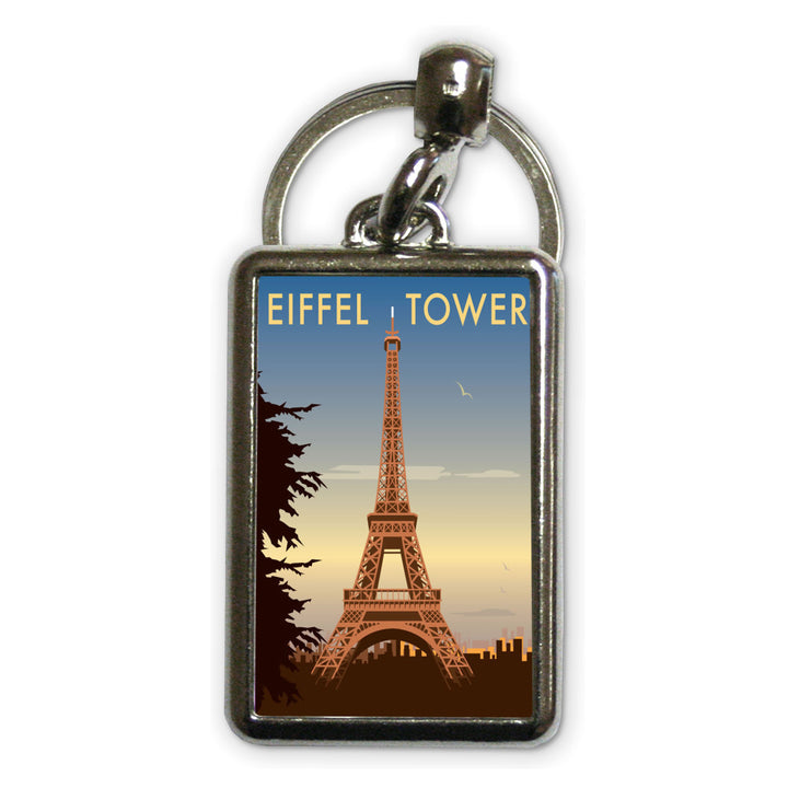 The Eiffel Tower, Paris Metal Keyring