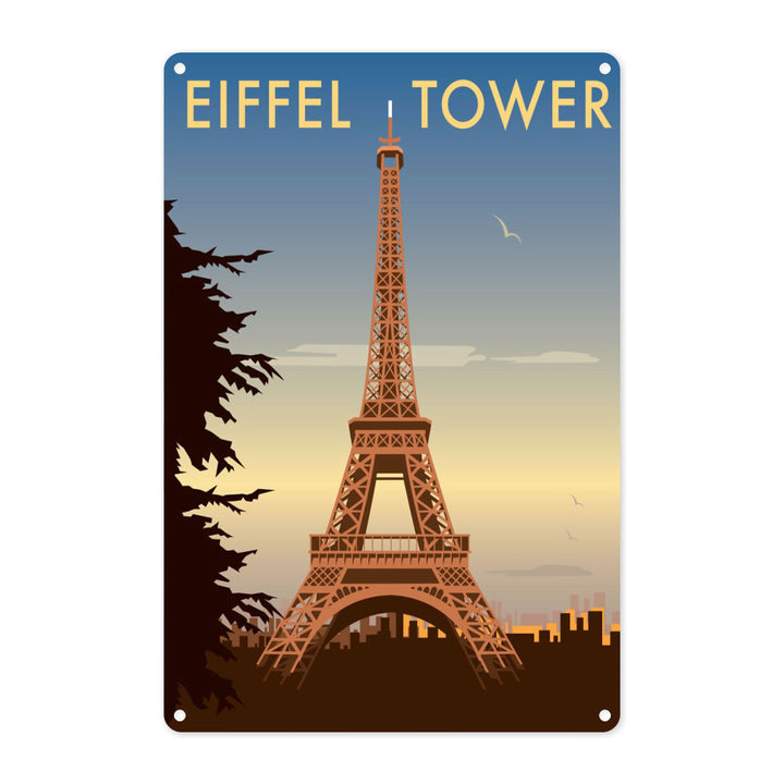 The Eiffel Tower, Paris Metal Sign