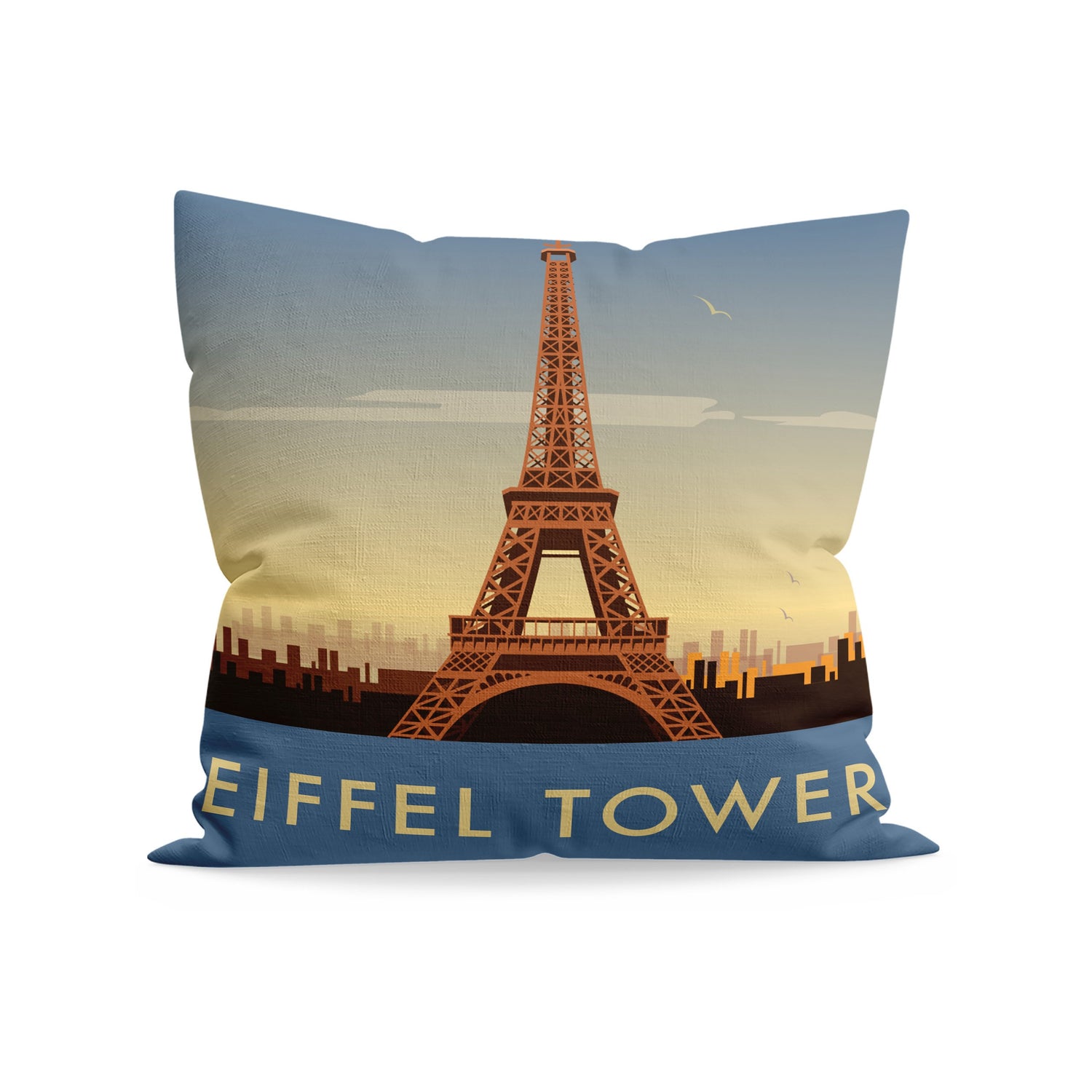 The Eiffel Tower, Paris Fibre Filled Cushion
