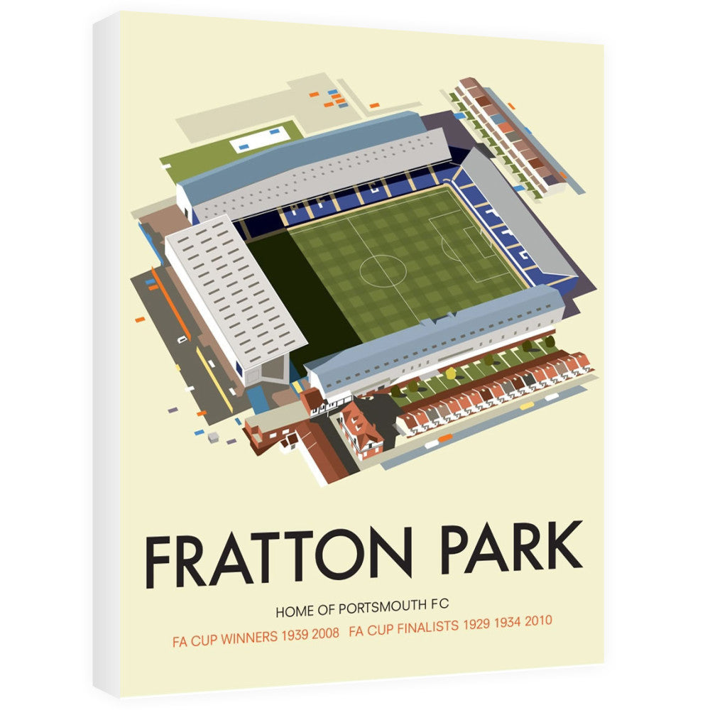 Fratton Park, Home of Portsmouth FC Canvas