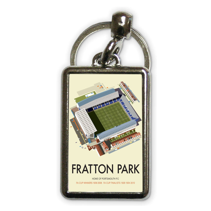 Fratton Park, Home of Portsmouth FC Metal Keyring