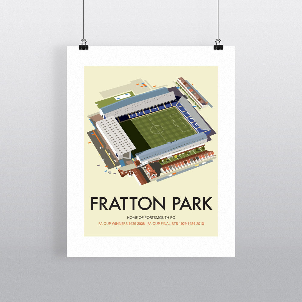 Fratton Park, Home of Portsmouth FC - Art Print