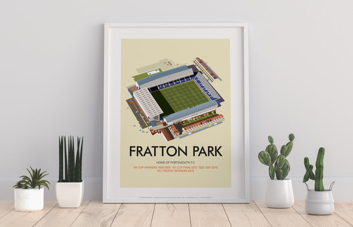 Fratton Park, Home of Portsmouth FC - Art Print