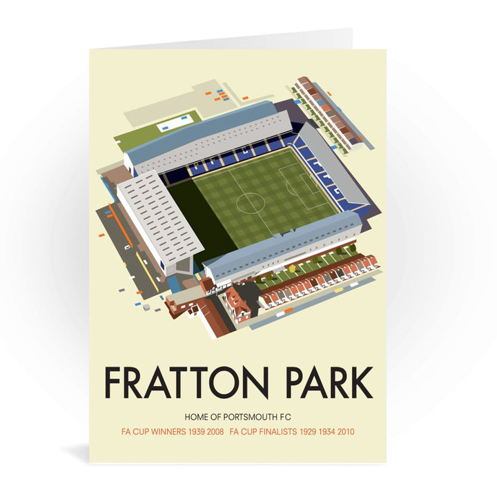 Fratton Park, Home of Portsmouth FC Greeting Card 7x5