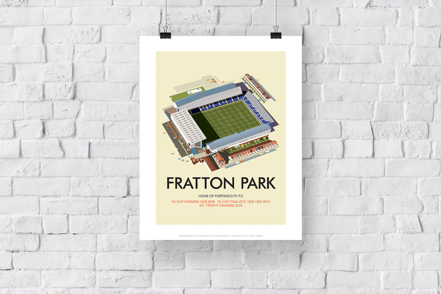 Fratton Park, Home of Portsmouth FC - Art Print