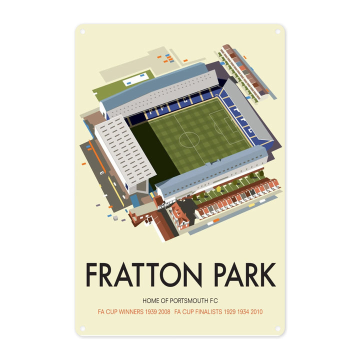 Fratton Park, Home of Portsmouth FC Metal Sign