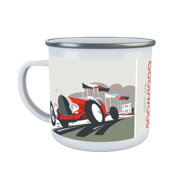 Goodwood, West Sussex Enamel Mug