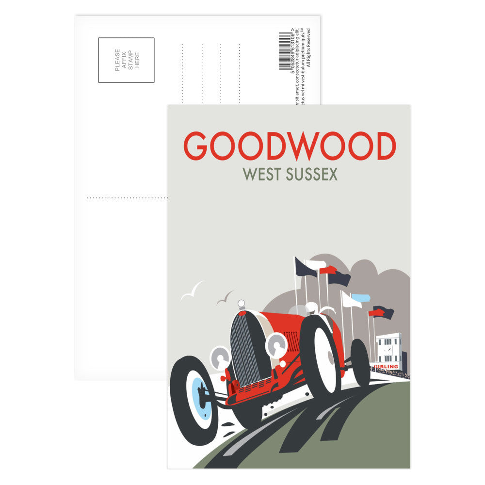 Goodwood, West Sussex Postcard Pack