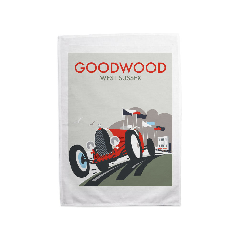 Goodwood, West Sussex Tea Towel