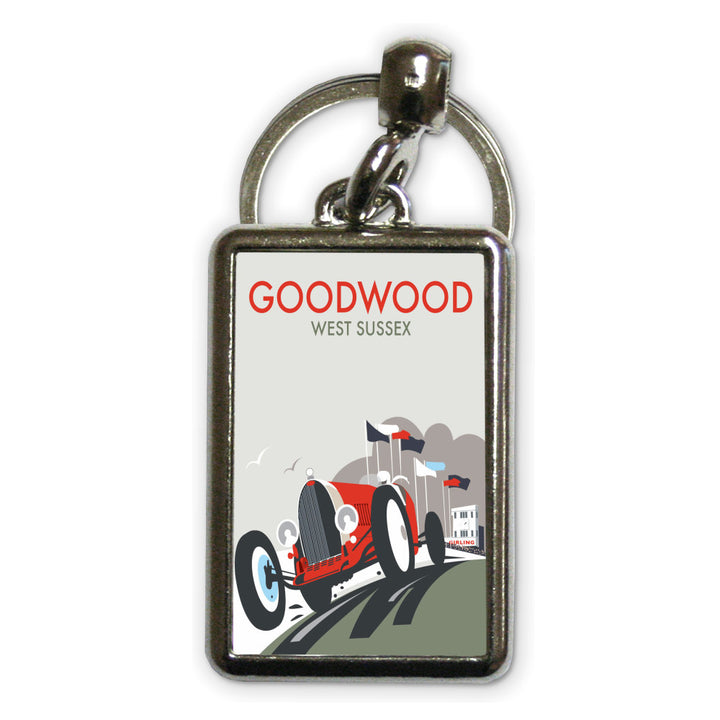 Goodwood, West Sussex Metal Keyring