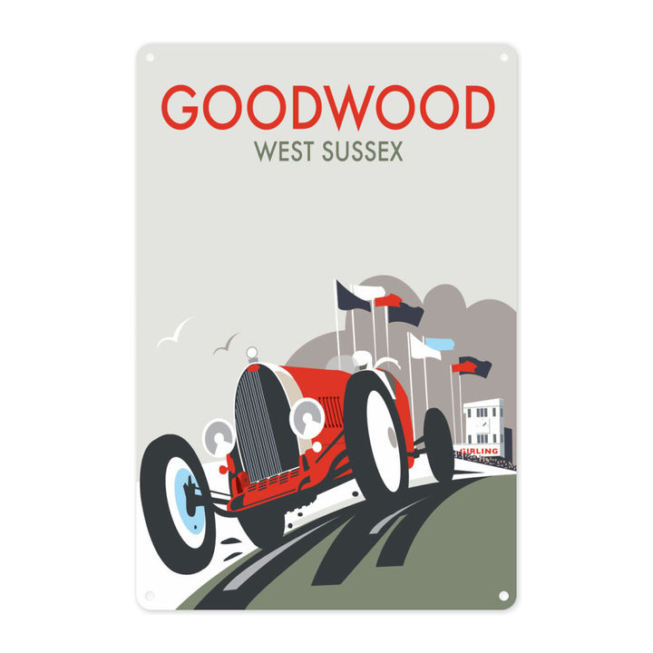 Goodwood, West Sussex Metal Sign