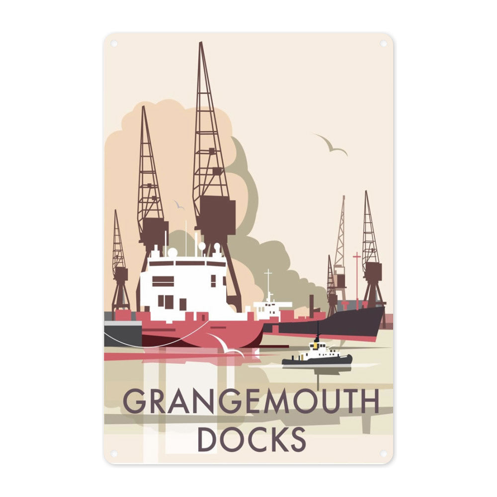 Grangemouth Docks Metal Sign