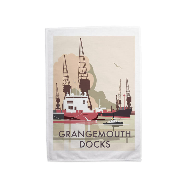 Grangemouth Docks Tea Towel