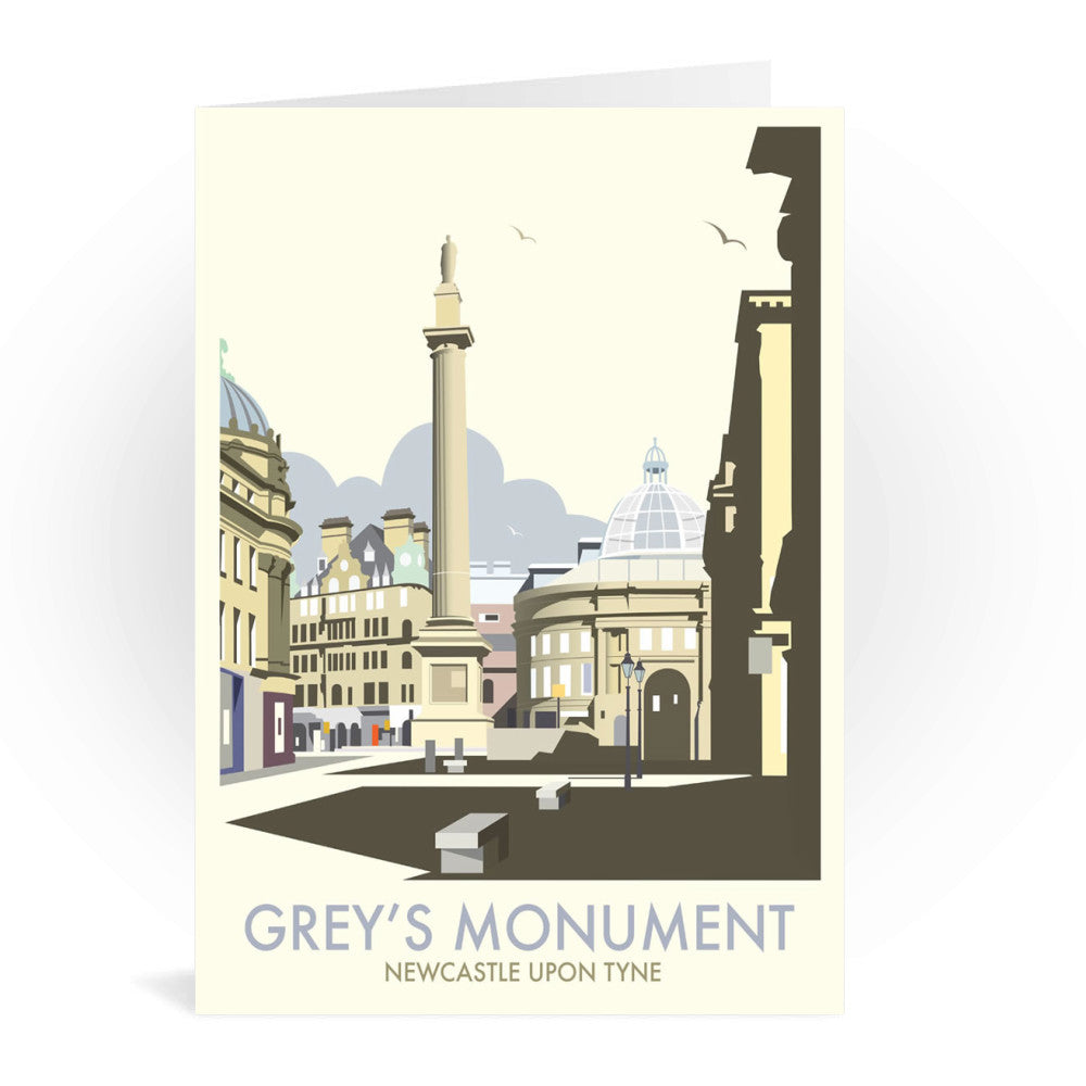 Grey's Monument, Newcastle Upon Tyne Greeting Card 7x5