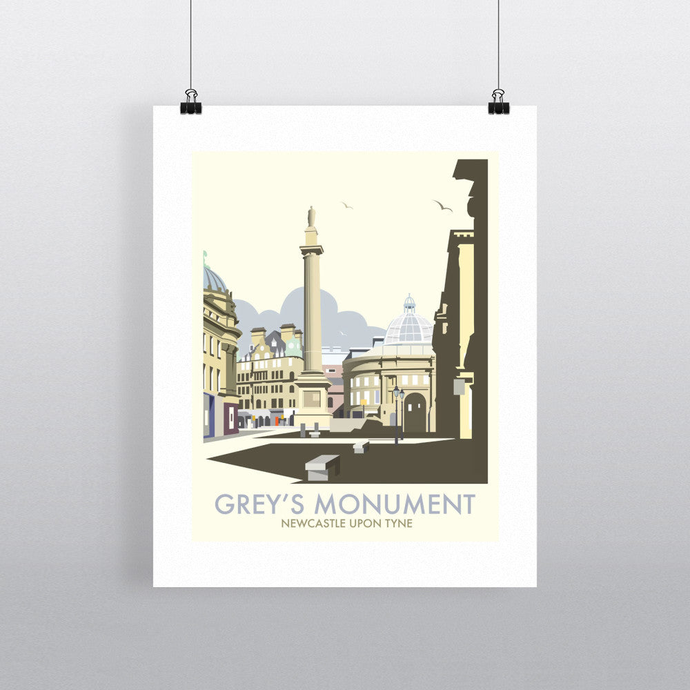 Grey's Monument, Newcastle Upon Tyne Fine Art Print