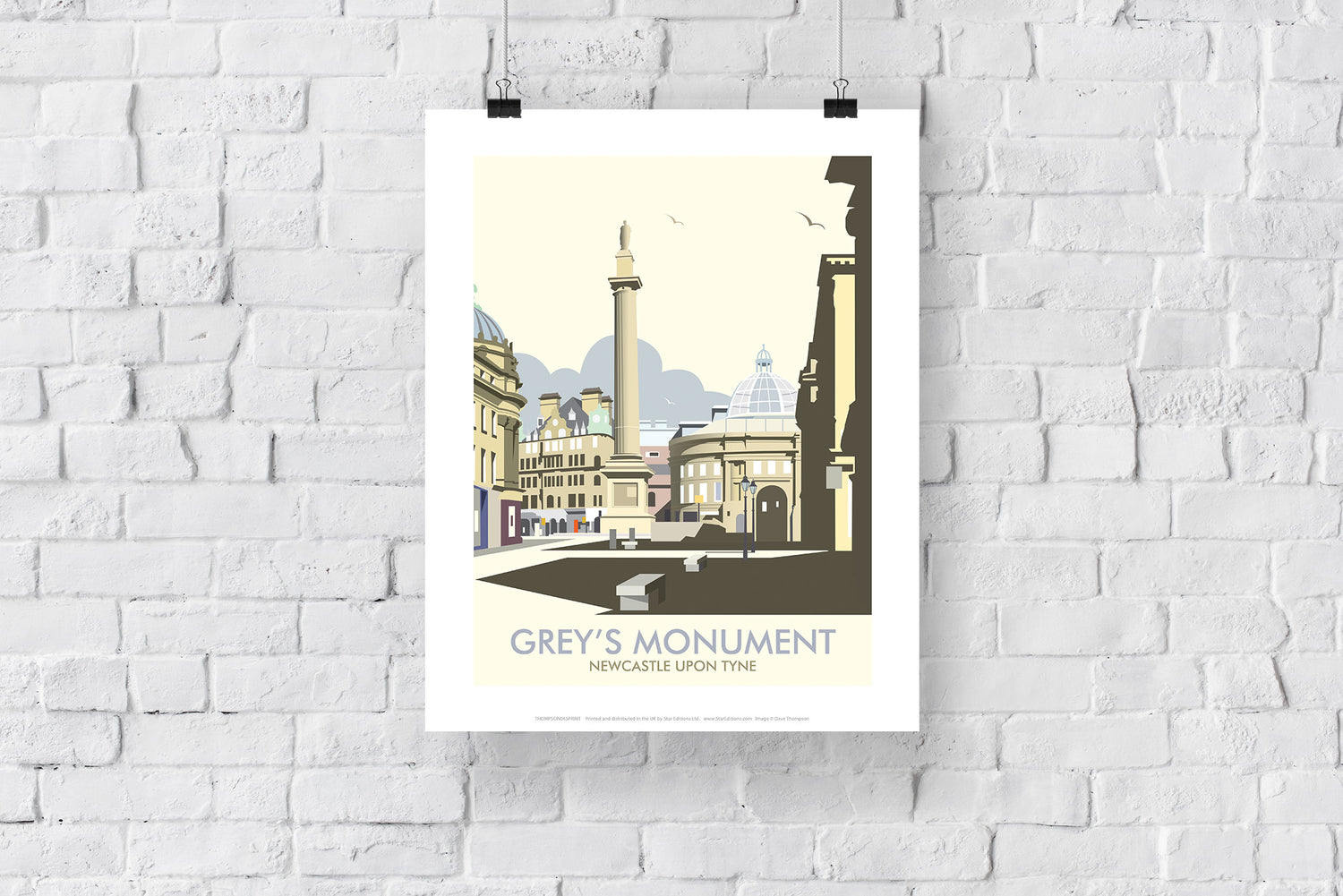 Grey's Monument, Newcastle Upon Tyne - Art Print