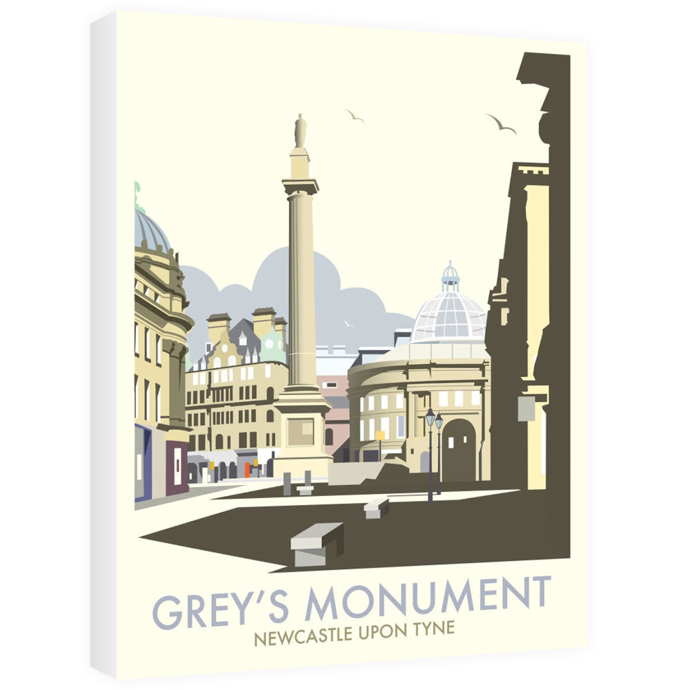 Grey's Monument, Newcastle Upon Tyne Canvas