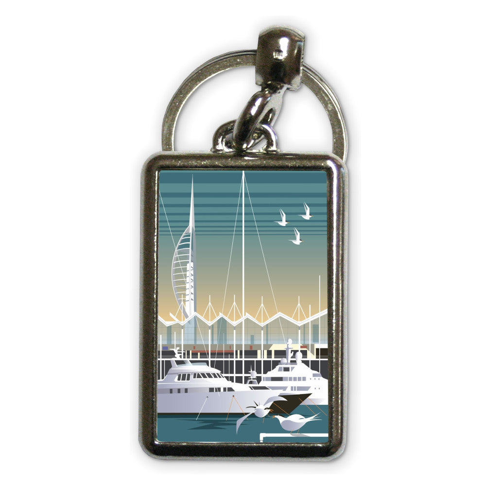 Gunwharf Quays, Portsmouth Metal Keyring