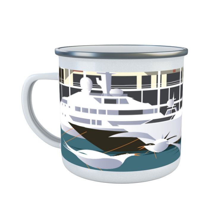 Gunwharf Quays, Portsmouth Enamel Mug