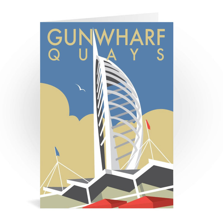 Gunwharf Quays, Portsmouth Greeting Card 7x5