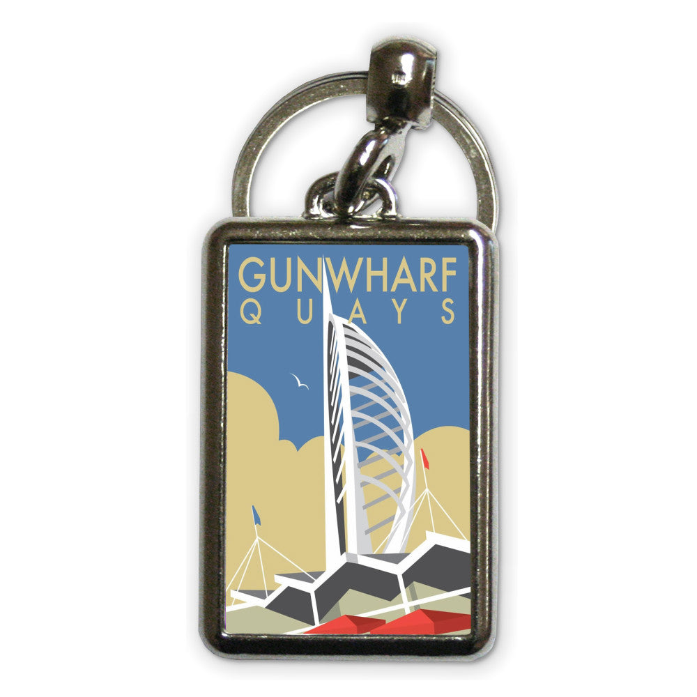 Gunwharf Quays, Portsmouth Metal Keyring