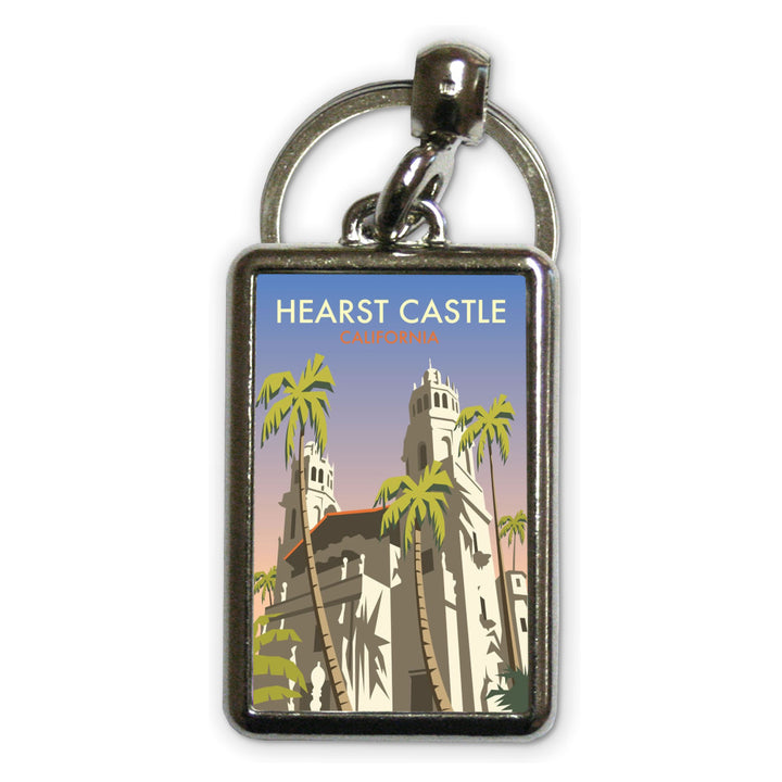 Hearst Castle, California Metal Keyring