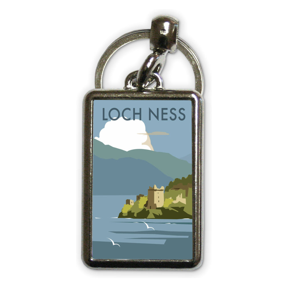 Loch Ness Metal Keyring