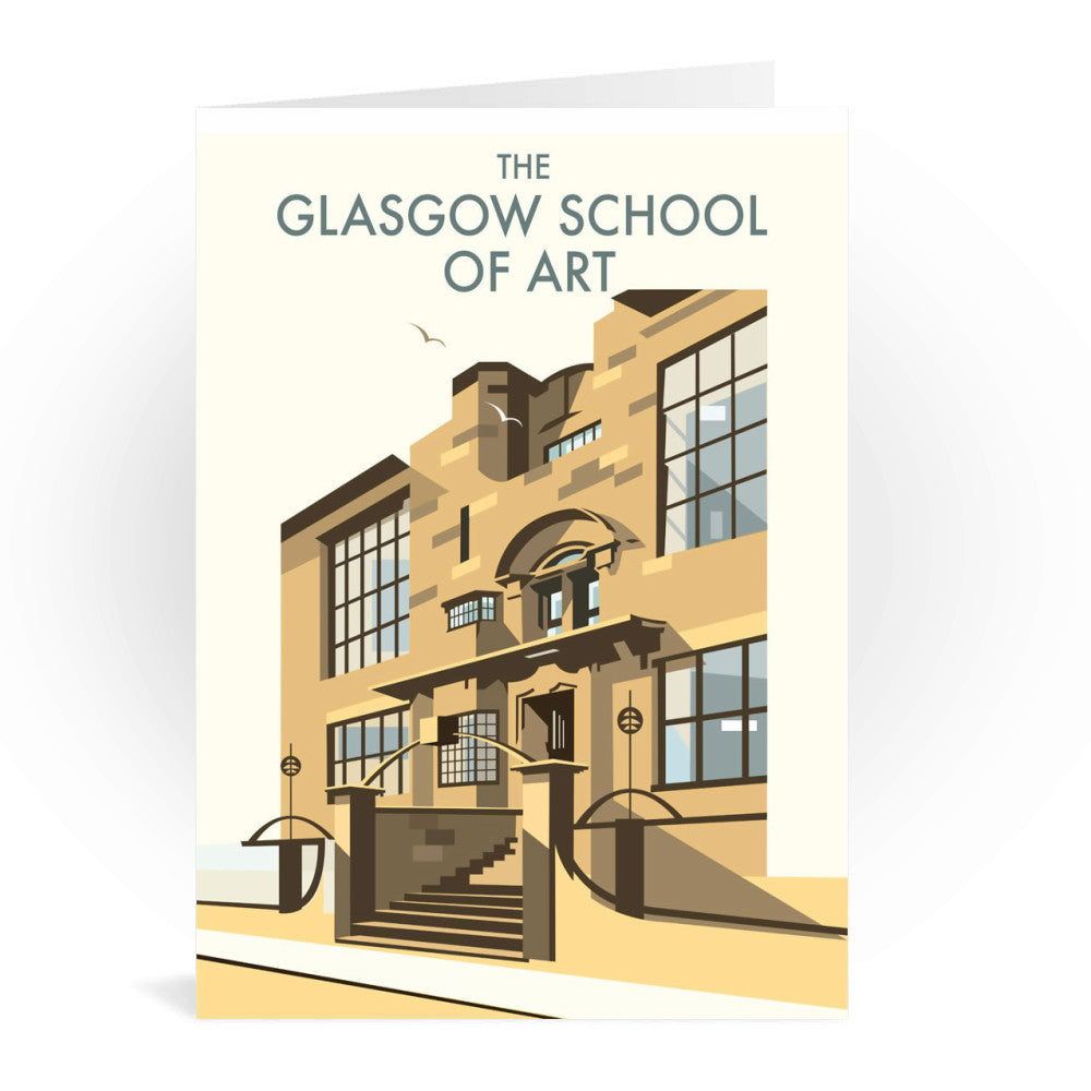 The Glasgow School of Art, Mackintosh Building Greeting Card 7x5