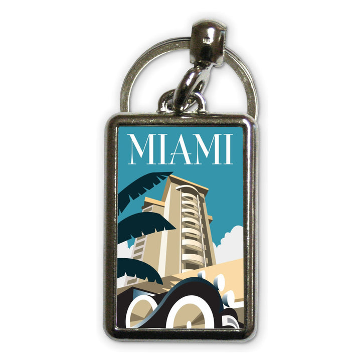 Miami Metal Keyring