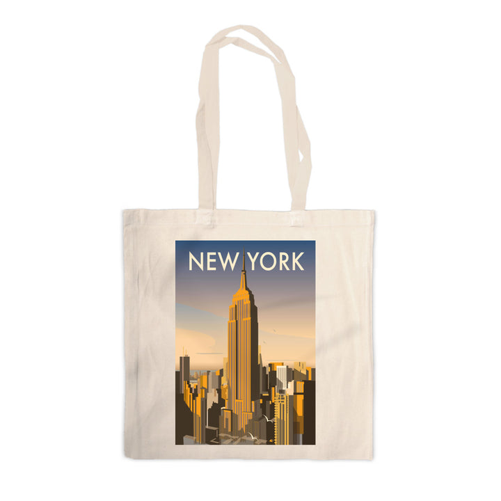 New York Skyline Canvas Tote Bag