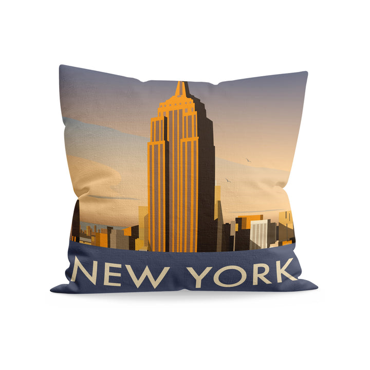 New York Skyline Fibre Filled Cushion