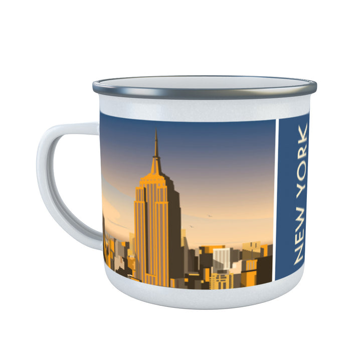 New York Skyline Enamel Mug