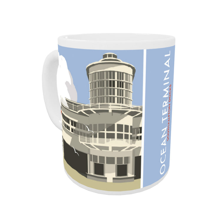 Ocean Terminal, Southampton Docks Coloured Insert Mug