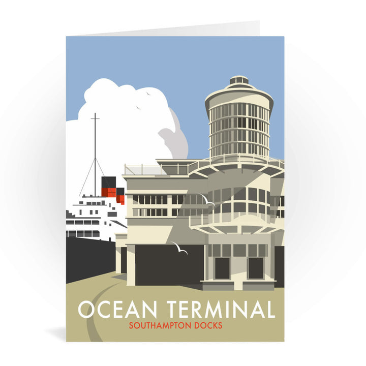 Ocean Terminal, Southampton Docks Greeting Card 7x5