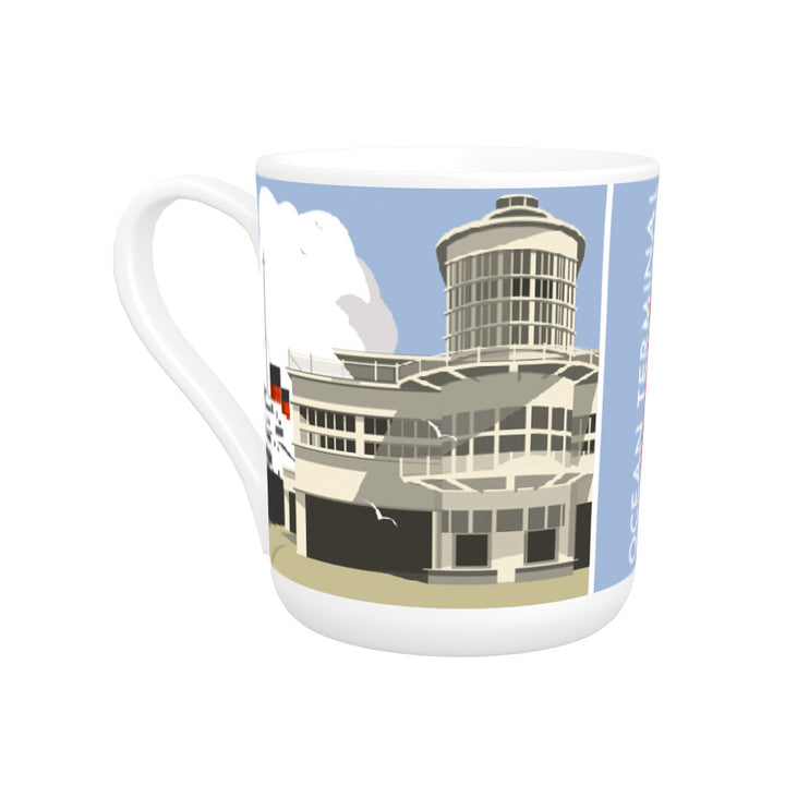 Ocean Terminal, Southampton Docks Bone China Mug