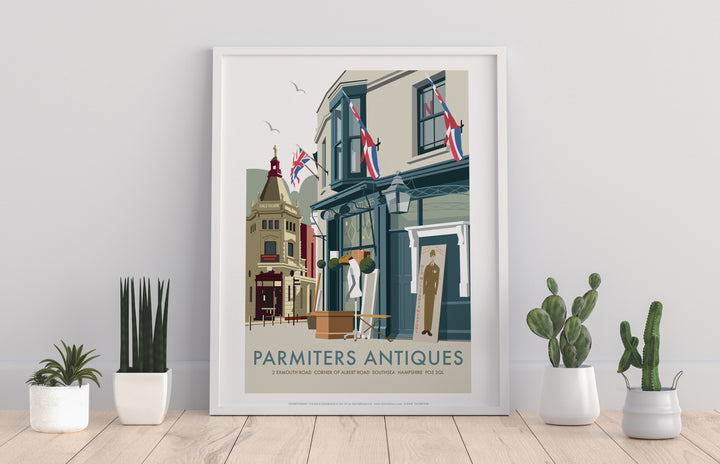 Parmiters Antiques, Southsea - Art Print