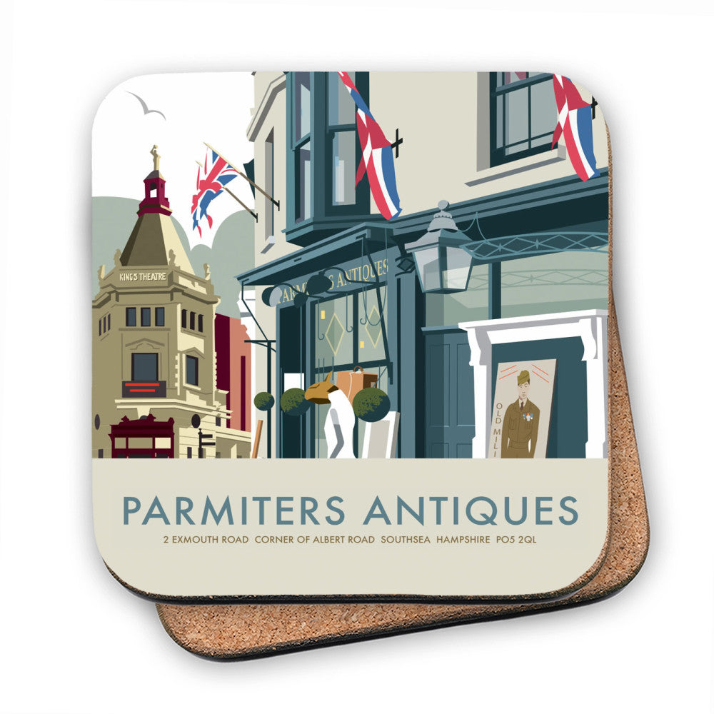 Parmiters Antiques, Southsea MDF Coaster