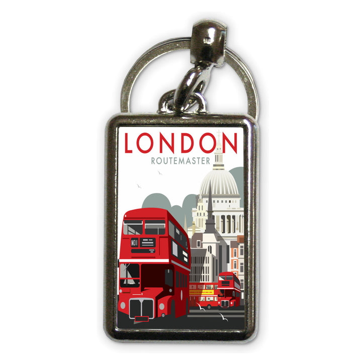 London Routemaster Metal Keyring