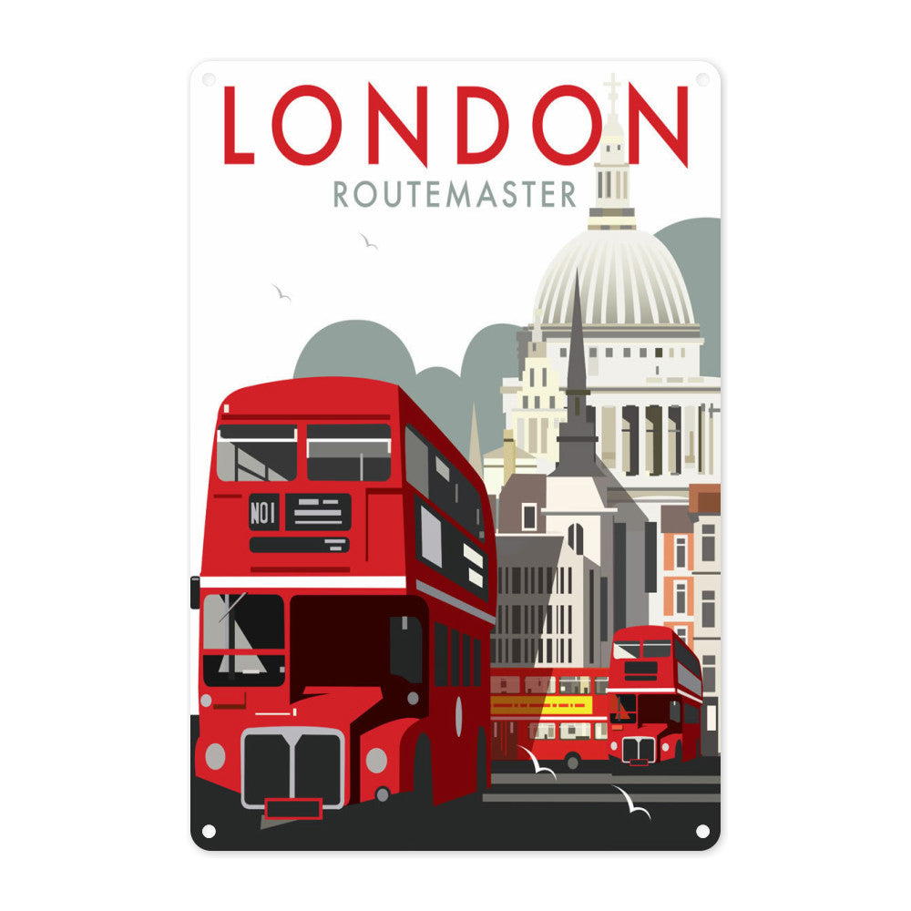 London Routemaster Metal Sign