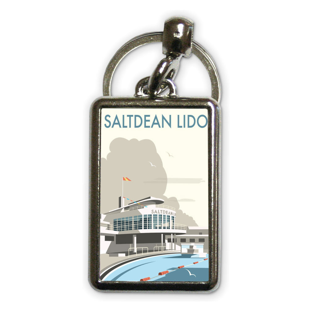 Saltdean Lido, Brighton and Hove Metal Keyring