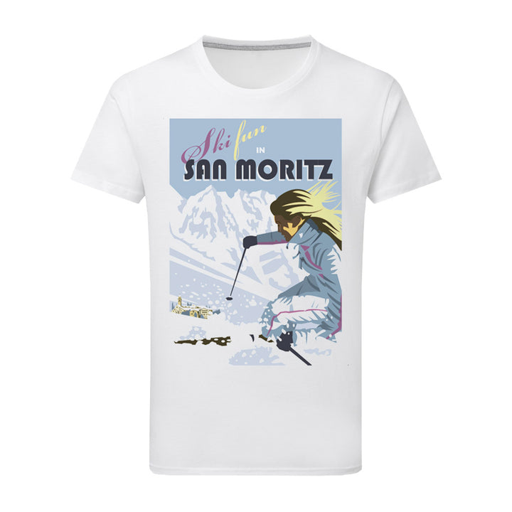 San Moritz T-Shirt by Dave Thompson