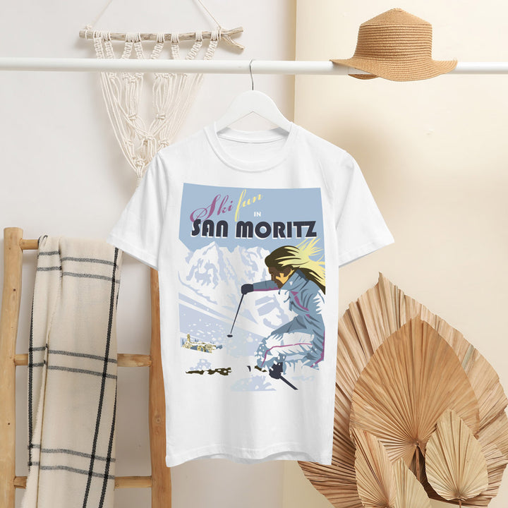 San Moritz T-Shirt by Dave Thompson
