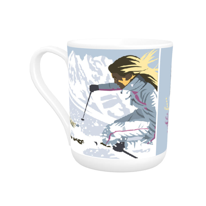 Ski Fun in San Moritz Bone China Mug