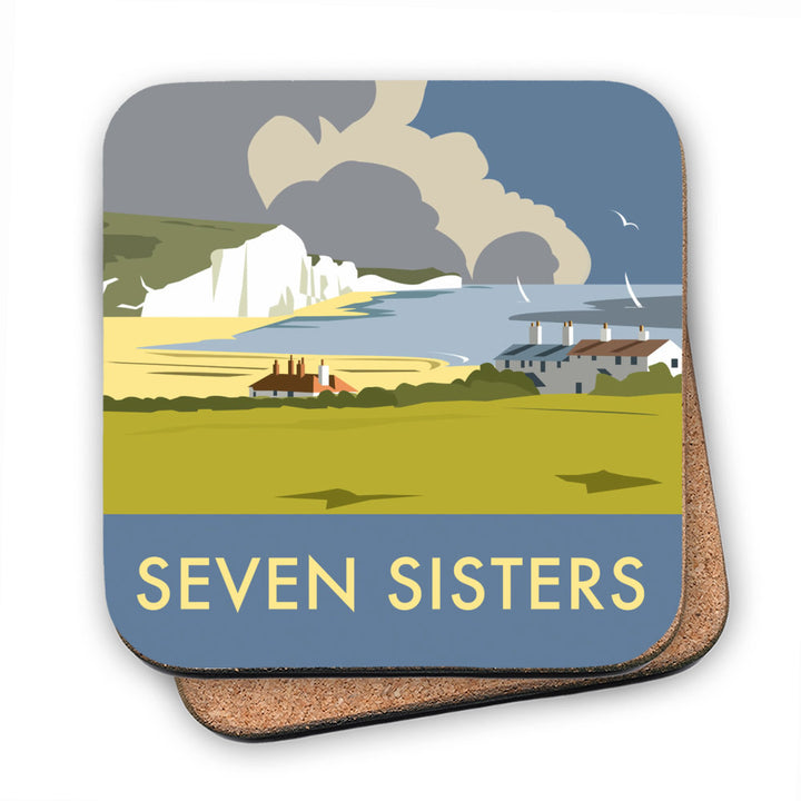 The Seven Sisters, South Downs MDF Coaster