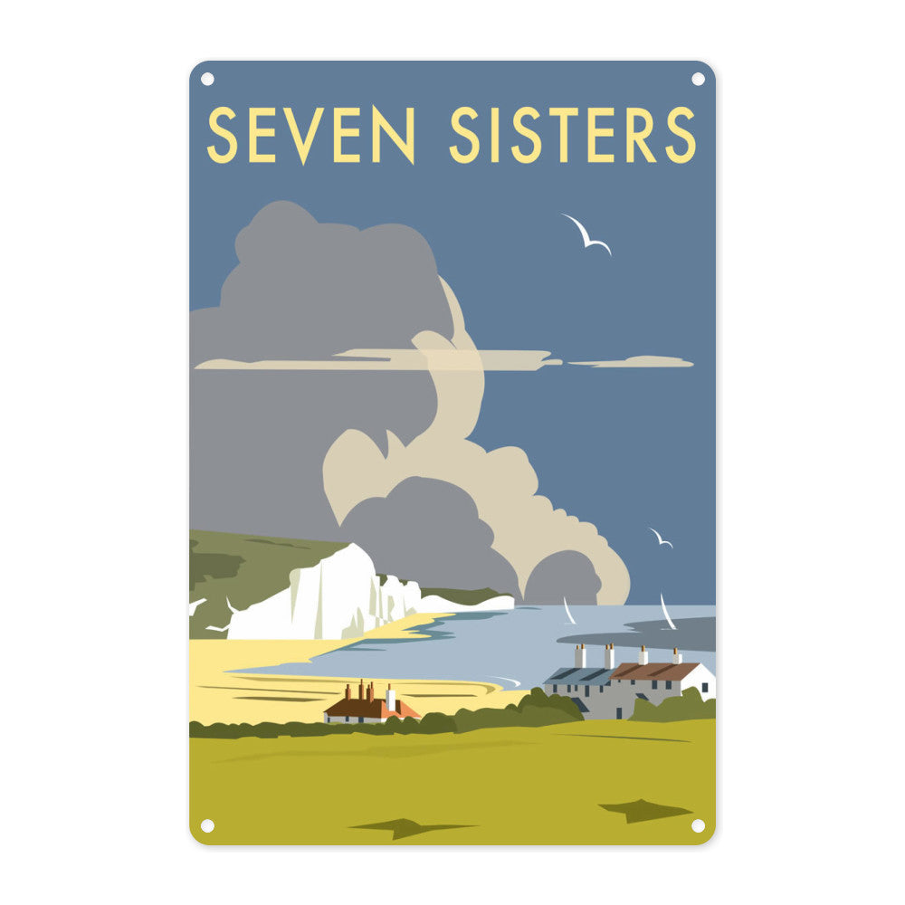 The Seven Sisters, South Downs Metal Sign