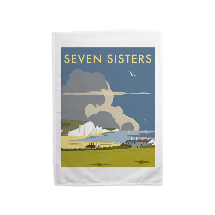 The Seven Sisters, South Downs Tea Towel