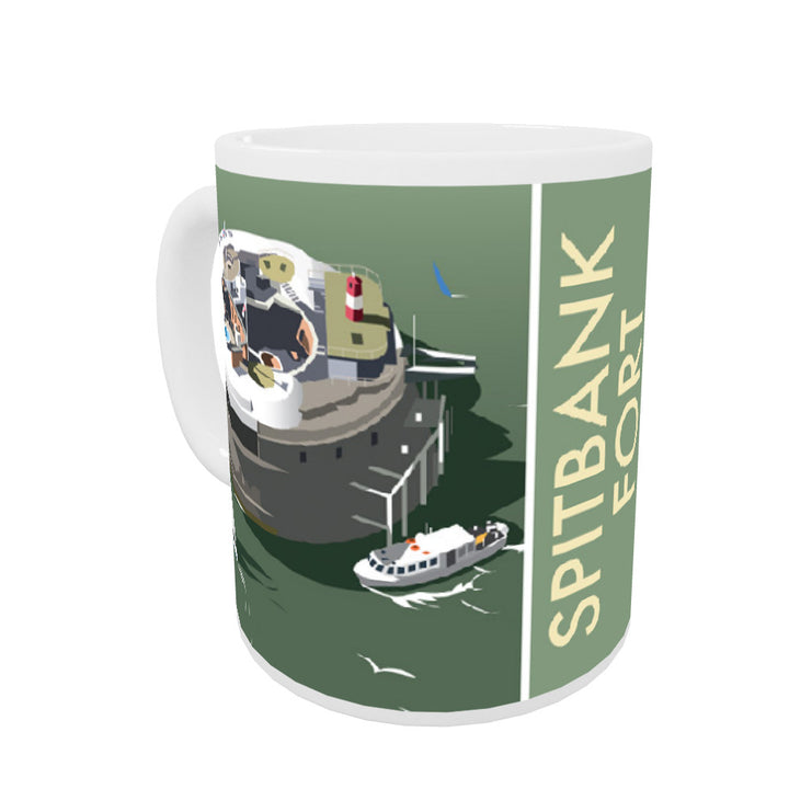 Spitbank Fort, The Solent Coloured Insert Mug